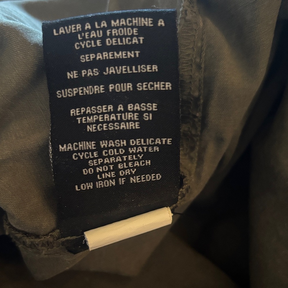 Tribal Olive Green Lightweight Button Pullover Top - Picture 4 of 4